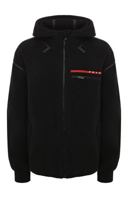Prada: Чёрная толстовка 