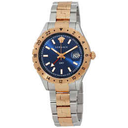 Versace Hellenium GMT Blue Dial Mens Watch v11060017