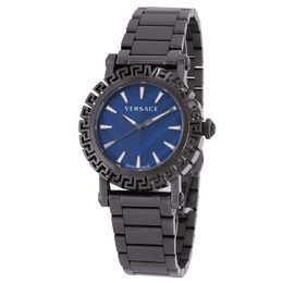 Versace Greca Glam Quartz Blue Dial Mens Watch ve6d00423