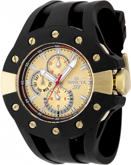Invicta S1 Rally Quartz Gold Dial Mens Watch 48126