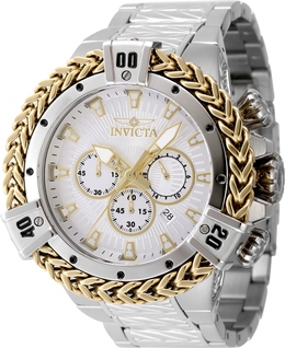 Invicta 48156 Bolt Chronograph GMT Quartz Silver Dial Mens Watch