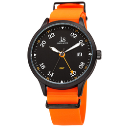Joshua & Sons GMT Black Dial Mens Watch jx147or