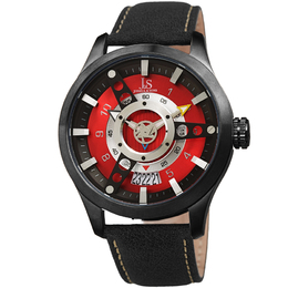 Joshua & Sons Quartz Red Dial Ladies Watch jx150bkrd