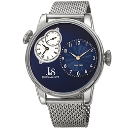 Joshua & Sons Quartz Blue Dial Mens Watch jx154ssbu