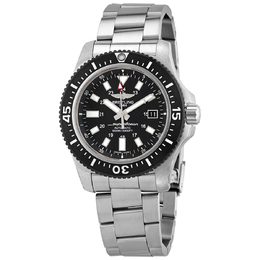 Pre-owned Breitling Superocean Automatic Black Dial Mens Watch y17393101b1a1