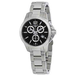 Longines Conquest Chronograph L33794566 - Analog Dress Watch with Date, Sapphire Crystal