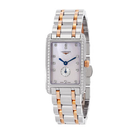 Longines DolceVita Quartz Diamond White Mother of Pearl Dial Ladies Watch l5.255.5.89.7