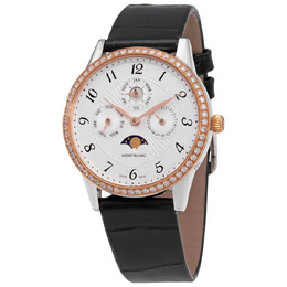 Montblanc 113830 Boheme Perpetual Automatic Diamond Silver Dial Ladies Watch