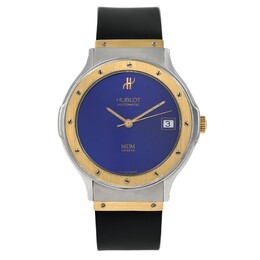 Pre-owned Hublot Mdm Classic Automatic Blue Dial Ladies Watch 1581.2