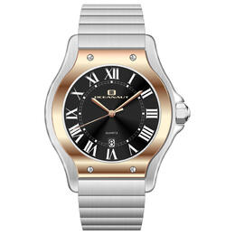 Oceanaut Rayonner Mens Watch oc1399 Black Dial with Rose Gold-tone Hands and Roman Numerals