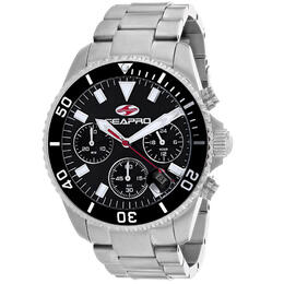 Seapro Scuba 200 Chrono Black Dial Mens Watch sp4351