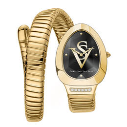 Christian Van Sant Naga Quartz Black Dial Ladies Watch CV0870