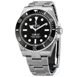 Pre-owned Rolex Submariner Black Dial Mens Watch m124060-0001