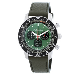 Mathey-Tissot Chronograph Mens Watch - Green Dial Automatic with Tachymeter