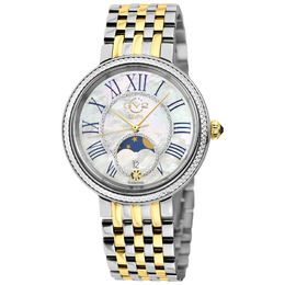 Gevril Genoa Mother of Pearl Dial Quartz Moon Phase Ladies Watch 12545b