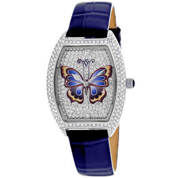 cv4872bl Christian Van Sant Ladies Papillon Quartz Watch Silver Dial