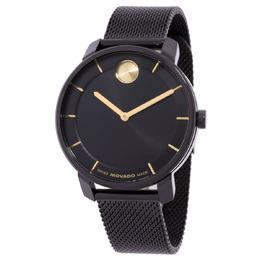 Movado Access Quartz Black Dial Ladies Watch 3600923