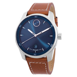 Movado Mens Bold Verso Quartz Blue Dial Watch - Ar.3600944