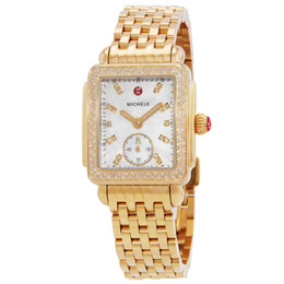 Michele Deco Mid Quartz Diamond Ladies Watch - MWW06V000124