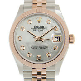 Rolex Datejust 31 Mother of Pearl Diamond Dial Automatic Ladies Steel and 18kt Everose Gold Jubilee Watch 278271mdj