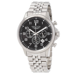 Nautica NCT Blue Ocean Chronograph Quartz Black Dial Mens Watch napbos405