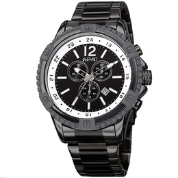 August Steiner Chronograph Quartz Black Dial Mens Watch AS8229BK