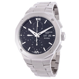 Baume & Mercier Riviera Chronograph Automatic Black Dial Mens Watch moa10825
