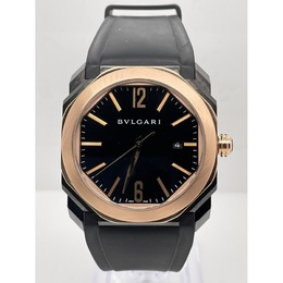 Pre-owned Bulgari Octo L'Originale Automatic Black Dial Mens Watch 102485