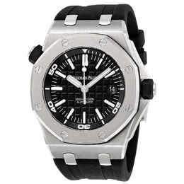 Audemars Piguet Royal Oak Offshore Diver, Mens Automatic Watch - 15710STOOA002CA01 (Black Dial & Black Rubber Strap)