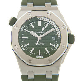 Audemars Piguet Royal Oak Offshore Automatic 15710ST.OO.A052CA.01 Mens Green Dial Watch