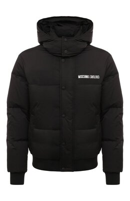 Moschino: Пуховик с поясом 