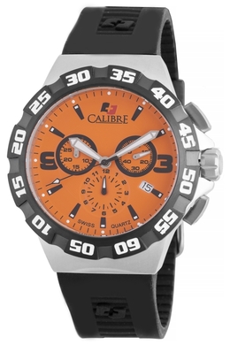 Calibre Lancer Orange Dial Chronograph Mens Watch sc-4l2-04-079