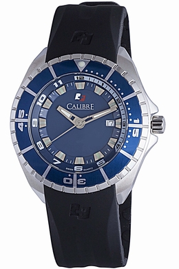 Calibre Sea Knight Blue Dial Black Rubber Strap Mens Watch SC-4S2-04-001-3 sc-4s2-04-001.3
