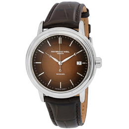 Raymond Weil Maestro Automatic Brown Dial Mens Watch 2837-stc-70001