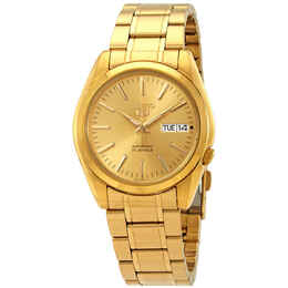 Seiko Series 5 Automatic Gold Dial Mens Watch snkl48