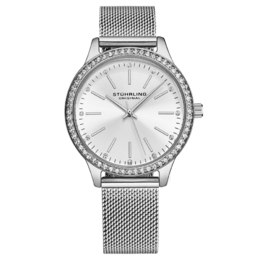 Stuhrling Original Symphony Quartz Silver Dial Ladies Watch M18006