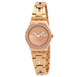 Swatch Kiroyal Quartz Rose Gold Dial Ladies Watch ysg154g
