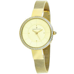 cv0224 Christian Van Sant Reign Quartz Gold Dial Ladies Watch