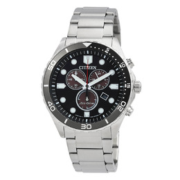 Citizen Chrono Sporty-Aqua Chronograph Black Dial Mens Watch at2568-82e