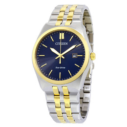 Citizen Corso Eco-Drive Blue Dial Two-tone Mens Watch bm7334-58l