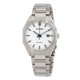 Citizen Octangle Eco-Drive White Dial Unisex Watch bm7620-83a