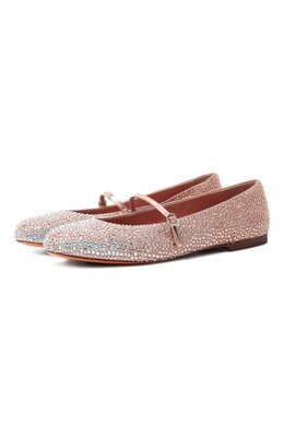 Santoni: Оранжевые балетки 