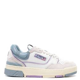 Autry Ladies Blue Low Top Leather Trainer Sneakers, Brand Size 40 ( US Size 10 ) rolwmm25-mult/mat wht/street/englav