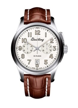 Breitling Transocean Chronograph Automatic White Dial Mens Watch ab141112/g799.740p.a20d.1