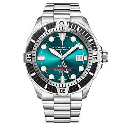 Stuhrling Original Aquadiver Automatic Green Dial Mens Watch M16744