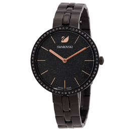 Swarovski Cosmopolitan Quartz Black Dial Watch 5547646