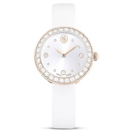 Swarovski Matrix Tennis Quartz Crystal Silver Dial Ladies Watch 5710103