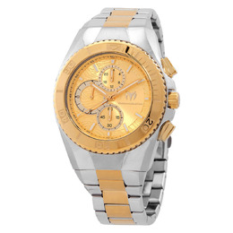 Technomarine Manta Chronograph Quartz Gold Dial Mens Watch tm-224024