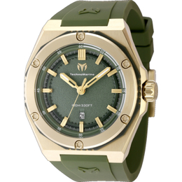 Technomarine Coral Quartz Olive Green Dial Mens Watch tm-416070