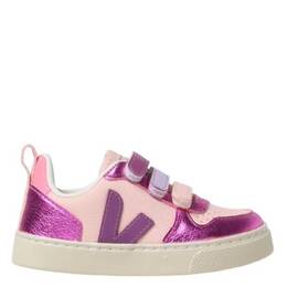 Veja Girls V-10 Velcro Leather Sneakers, Brand Size 30 (12.5 Kids) cv0503804-680
